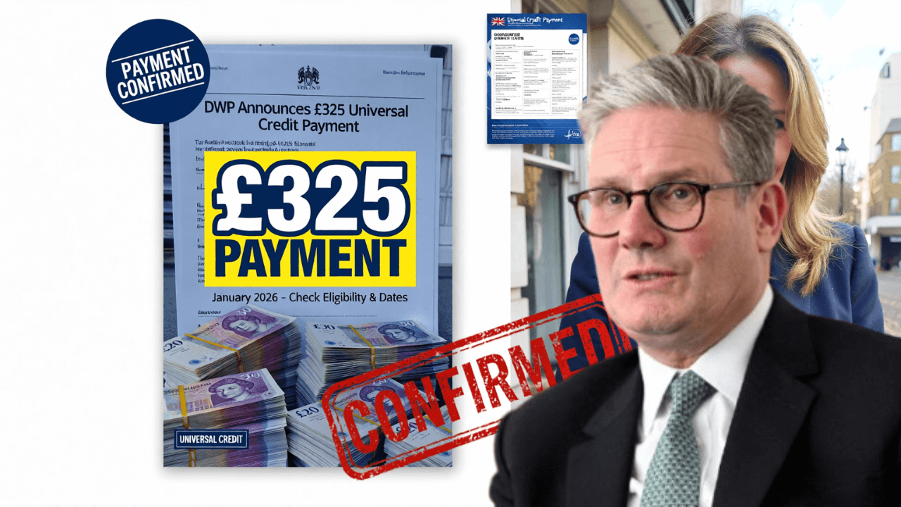 DWP Officially Announces £325 Universal Credit Payment for January 2026 – Check Eligibility & Dates