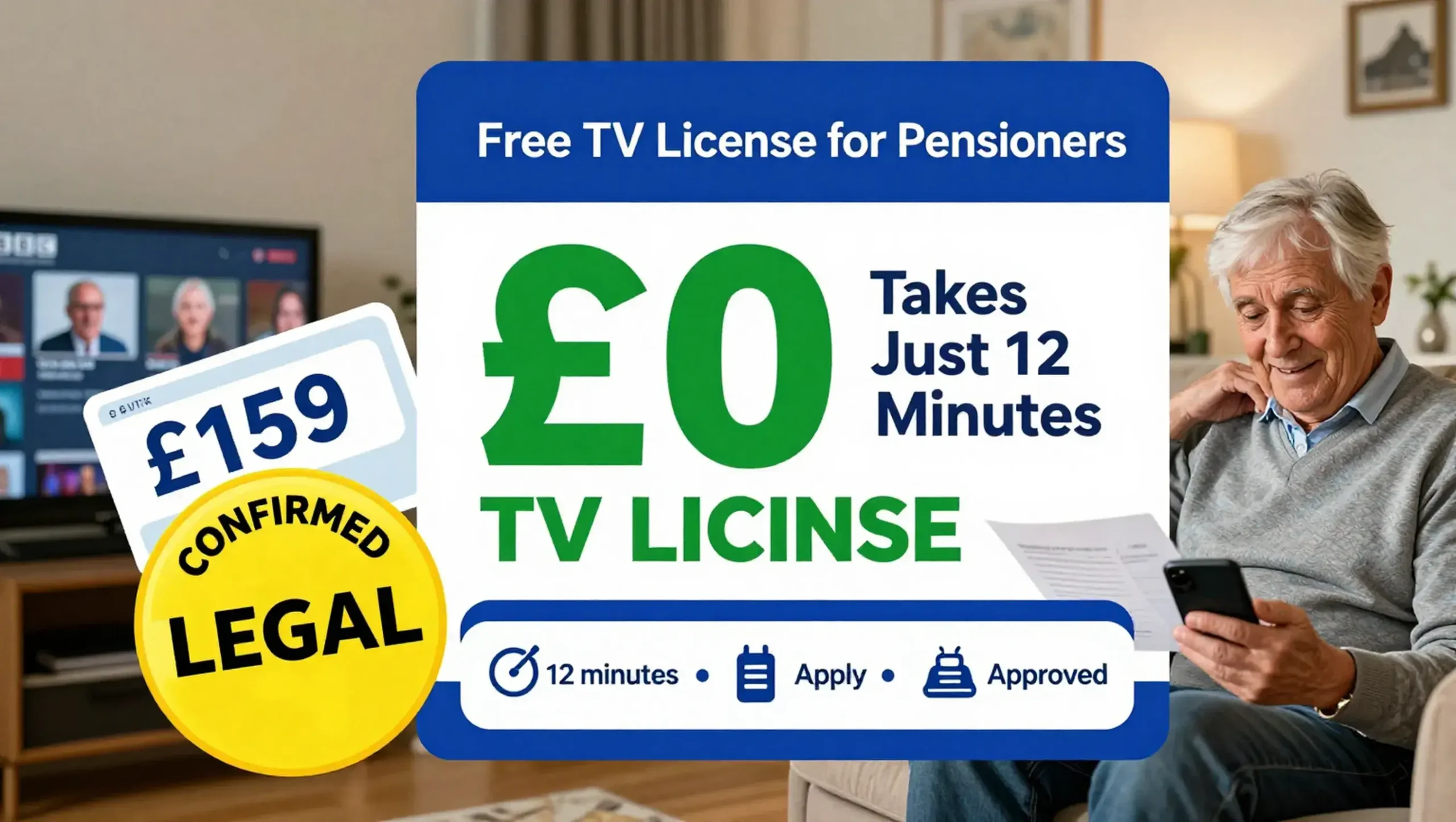 Older state pensioners can cut BBC TV Licence bill to £0 in 12 minutes